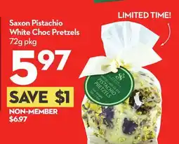 Longo's Pistachio White Choc Pretzels offer