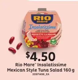 Loblaws RIO MARETM INSALATISSIME MEXICAN STYLE TUNA SALAD, 160G offer