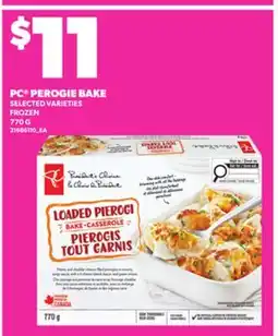 Loblaws PC PEROGIE BAKE, 770 G offer