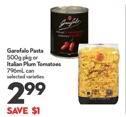 Longo's Pasta 500g pkg or Italian Plum Tomatoes 796mL can offer