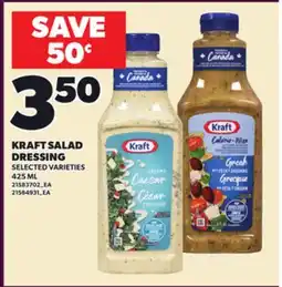 Loblaws KRAFT SALAD DRESSING, 425 ML offer