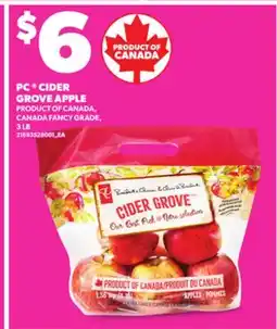 Loblaws PC CIDER GROVE APPLE, 3 LB offer