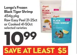 Longo's Frozen Black Tiger Shrimp offer
