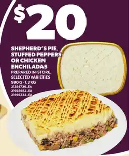 Loblaws SHEPHERD'S PIE, STUFFED PEPPERS OR CHICKEN ENCHILADAS, 990 G-1.3 KG offer