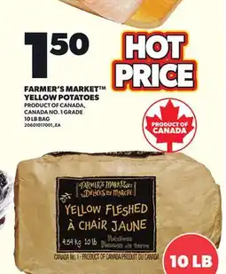 Loblaws FARMER'S MARKET YELLOW POTATOES, 10 LB BAG offer