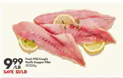 Longo's Fresh Wild Caught Pacific Snapper Fillet offer