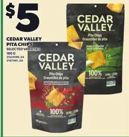 Loblaws CEDAR VALLEY PITA CHIPS, 180 G offer