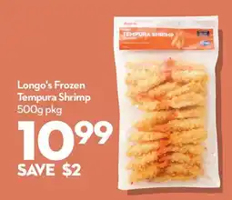 Longo's Frozen Tempura Shrimp offer