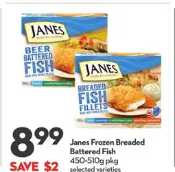 Longo's Janes Frozen Breaded Battered Fish offer