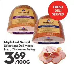 Longo's Maple Leaf Natural Selections Deli Meats offer