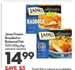 Longo's Frozen Breaded or Battered Fish offer