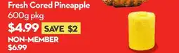 Longo's Fresh Cored Pineapple offer