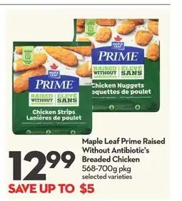 Longo's Prime Raised Without Antibiotic's Breaded Chicken offer