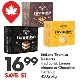 Longo's Tiramisu Desserts offer