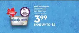 Longo's Kraft Philadelphia Cream Cheese offer
