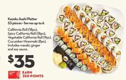 Longo's Sushi Platter offer