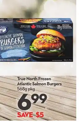 Longo's True North Frozen Atlantic Salmon Burgers offer