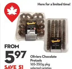 Longo's Oliviers Chocolate Pretzels offer