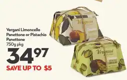 Longo's Limoncello Panettone or Pistachio Panettone offer