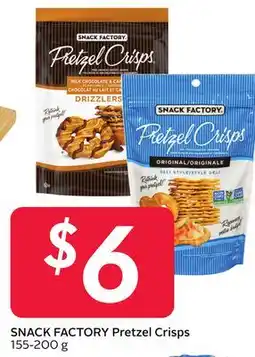 Sobeys SNACK FACTORY Pretzel Crisps offer