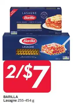 Sobeys BARILLA Lasagne offer