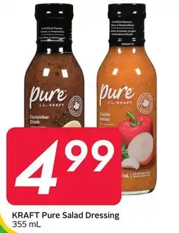 Sobeys KRAFT Pure Salad Dressing offer