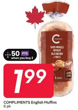 Sobeys COMPLIMENTS English Muffins offer