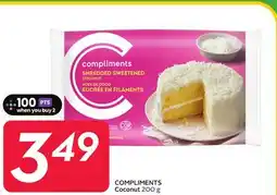 Sobeys COMPLIMENTS Coconut offer