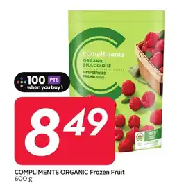 Sobeys COMPLIMENTS ORGANIC Frozen Fruit offer