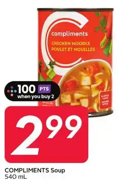 Sobeys COMPLIMENTS Soup offer