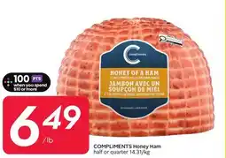 Sobeys COMPLIMENTS Honey Ham offer