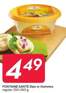 Sobeys FONTAINE SANTÉ Dips or Hummus offer