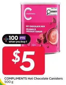 Sobeys COMPLIMENTS Hot Chocolate offer