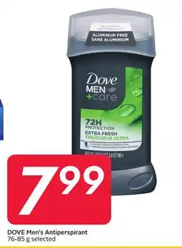 Sobeys DOVE Men's Antiperspirant offer