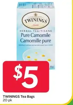 Sobeys TWININGS Tea Bags offer