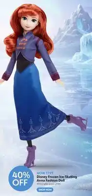 Toys R us Disney Frozen Ice-Skating Anna Fashion Doll offer