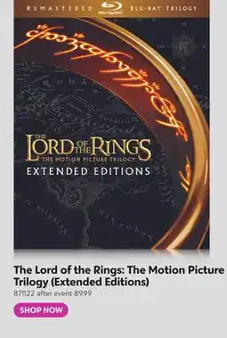 Toys R us The Lord of the Rings: The Motion Picture Trilogy (Extended Editions) offer