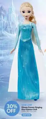 Toys R us Disney Frozen Singing Elsa Fashion Doll offer