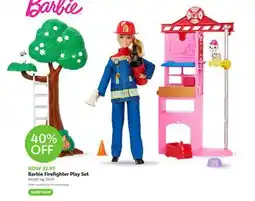 Toys R us Barbie Firefighter Play Set offer