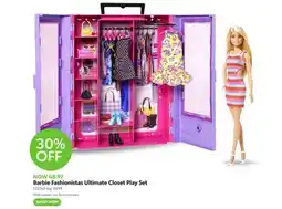 Toys R us Barbie Fashionistas Ultimate Closet Play Set offer