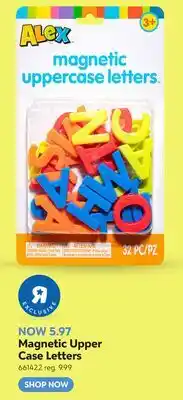 Toys R us Alex Magnetic Upper Case Letters offer