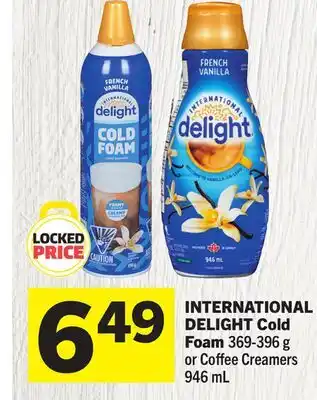 Foodland INTERNATIONAL DELIGHT Cold Foam offer