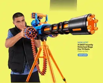 Toys R us X-SHOT Insanity Motorized Rage Fire 72 Darts offer