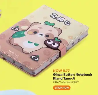 Toys R us Ginza Button Notebook Kland Tanu-Ji offer