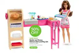Toys R us Barbie and Teresa Kitchen Doll and Play Set offer