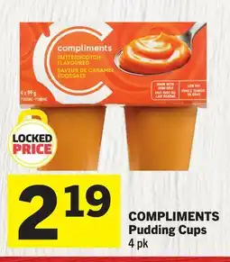 Foodland COMPLIMENTS Pudding Cups offer