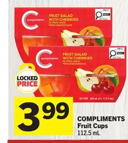 Foodland COMPLIMENTS Fruit Cups offer