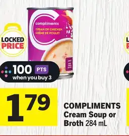 Foodland COMPLIMENTS Cream Soup or Broth offer