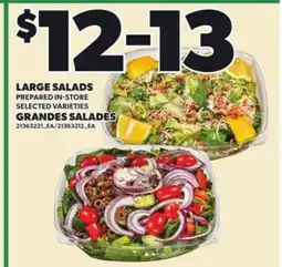 Independent Grocer LARGE SALADS offer