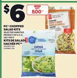 Independent Grocer PC CHOPPED SALAD KITS, 282-369 G offer